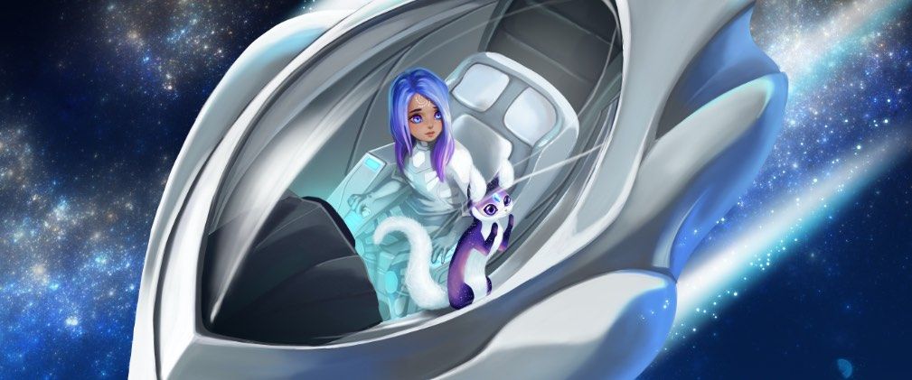 Runa_Girl Scifi In Spaceship Pilot